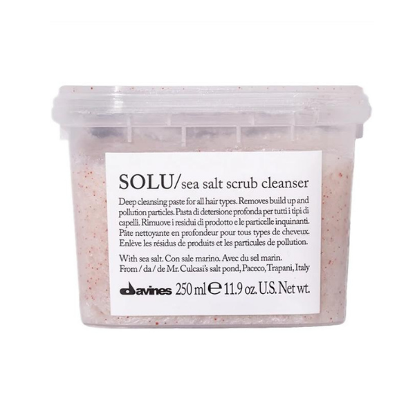 Davines SOLU Sea Salt Scrub Cleanser – 250 ml